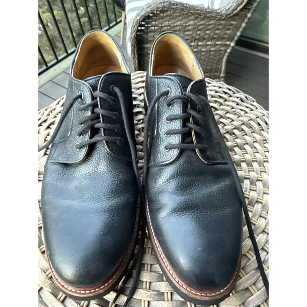 Samuel Hubbard Men’s Founder Oxford Dress Black Leather Shoes Size 10M 44 EU